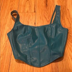 Sincerely Jules Teal Crop Top